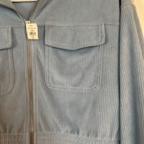 NWT Aerie Groove-on Rib Velour Full Zip Jacket Size M. - Picture 3 of 8